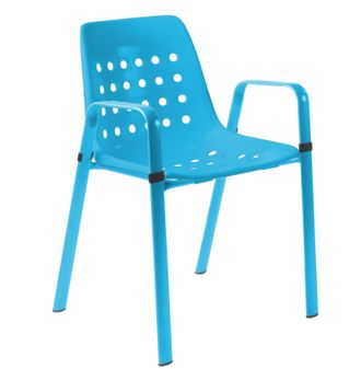 Schubiger M&ouml;bel Gartenstuhl Bermuda mit Armlehne Rundoval