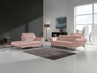 Egoitaliano Polstergarnitur »Sueli« Set, bestehend aus Sofa und Recamiere, Kopfteilverstellung, Bezug Leder