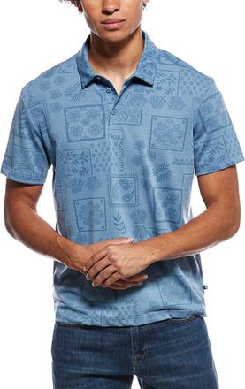 Vintage Summer Swimwear Vintage Summer Performance Tonal Pique Polo Shirt