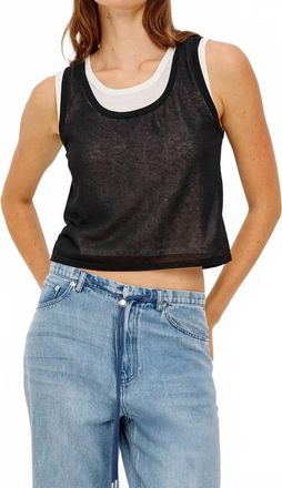 Rails Kelly Tank In Black Ivory