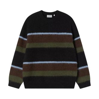 Carhartt Work in Progress Carhartt Wip, Round-neck Knitwear, male, Multicolor, Size: XL Sundling Stripe Knit