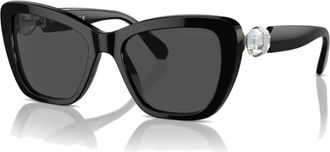 Swarovski Moderne Zonnebril Sk 6018 - Dames - Zonnebrillen - Zwart - 52 MM - Accessoires