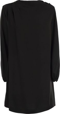 Max Mara Womens Cabina1234 - Mini Dress In Shiny Satin Reverse Fabric - Black - Size EU 32 (Womens)