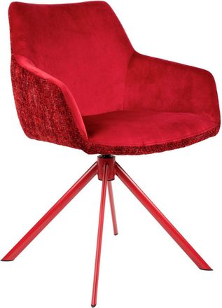 Global Interiors 360° drehbarer Design Esszimmerstuhl Corazon - Rot