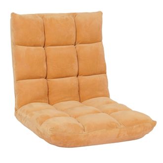 Hhg Nunca Usado] Sill&oacute;n De Suelo Hhg 904, Sill&oacute;n Reclinable 6 Posiciones, Estructura Robusta Terciopelo, Marr&oacute;n Claro