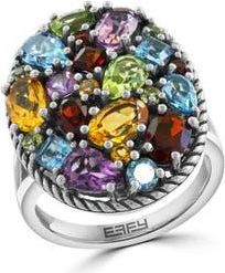Effy Sterling Silver Semiprecious Stone Ring in Multi at Nordstrom Rack, Size 7