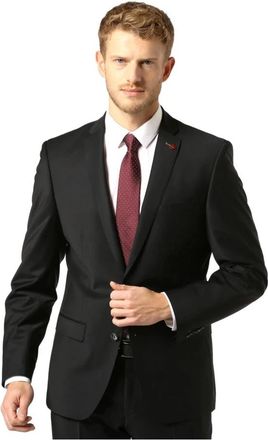 Roy Robson Slim Fit Stretch Jas in Zwart - Heren - Blazers - Zwart - M - Wol - Jassen
