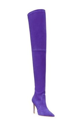 Stuart Weitzman Ultrastuart 100 Stretch Pointed Toe Over the Knee Boot in Dusk at Nordstrom Rack, Size 5.5