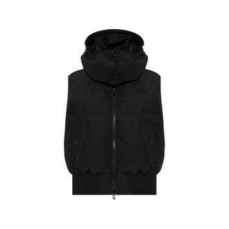 Diesel Logo Quilted Hooded Gilet