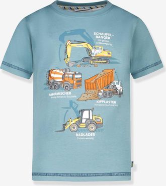 Salt And Pepper T-Shirt mit Baustellen-Print Jungen Salt and Pepper graugr&uuml;n