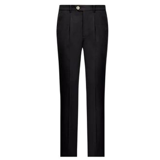 Brunello Cucinelli Brunello Cucinelli, Suit Trousers, male, Black, Size: 2XL Pleated Trousers