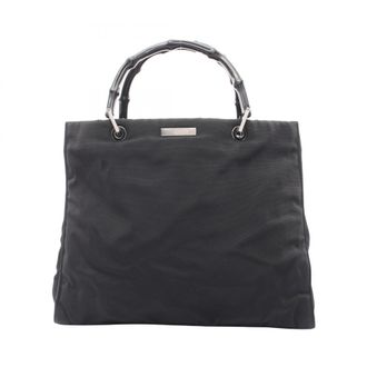 Gucci Black Nylon Handbag Tote Bag (Pre-Owned)