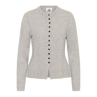 Karen by Simonsen Cardigan - female - Karen by Simonsen - Cardigans - Gray - 2XL - Knitwear