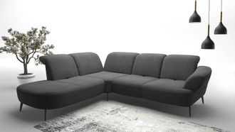 Sit&more Ecksofa &raquo;Dance, L-Form, inkl. Sitztiefenverstellung&laquo; inkl. Click&Seat, optional mit Kopfteilverstellung