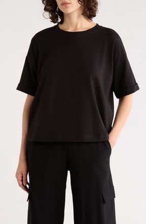 Eileen Fisher Boxy Crewneck T-Shirt in Black at Nordstrom Rack, Size X-Small