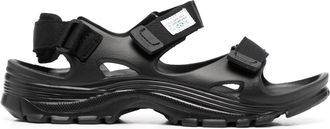 Suicoke Wake moulded touch-strap sandals - men - Rubber/Rubber/Rubber - 5 - Black