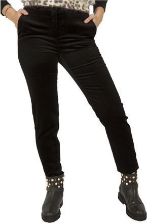 M Missoni Broek - Dames - Slim Fit Broeken - Zwart - XS - Katoen - Broeken