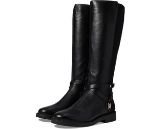Michael Kors Abigail 40F4ABMB6L-001 Womens Black Leather Riding Boots RHS2439
