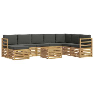 vidaXL Juegos De Sof&aacute;s Madera De Acacia S&oacute;lida Vidaxl