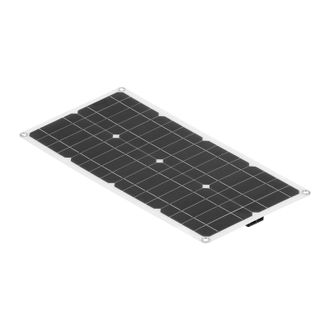 OEM Cargador De Panel Solar Flexible De Silicio Policristalino De 40 W Con Dos Puertos Usb Para Bater&iacute;as De Coche Y Port&aacute;til