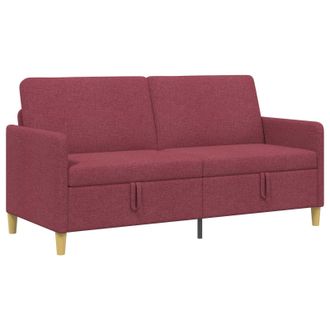 vidaXL Divano Con Storage Rosso Vino 172 X 78 X 87 Cm Poliestere Vidaxl