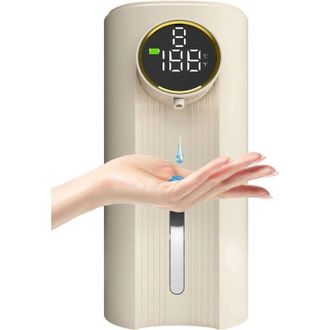 OEM Dispensador Autom&aacute;tico De Jab&oacute;n Sin Contacto Con Sensor, Color Beige, Para Gel, 350 Ml, 8 X 8 X 18,5 Cm