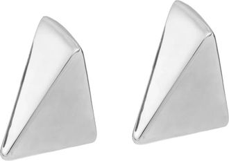 Federica Tosi Accessoires, Dames, Grijs, ONE Size, Metallic Butterfly Oorbellen