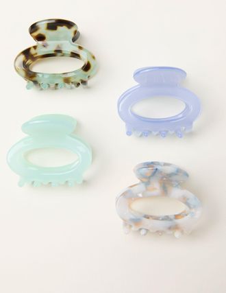 Fat Face FatFace Blue 4 Pack Oval Clips