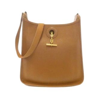 Herm&egrave;s Pre-owned Vintage Schoudertas - Dames - Pre-owned - Bruin - Maat: ONE Size Leer