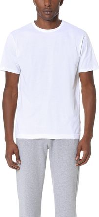 Sunspel Q82 Short Sleeve Crew Neck Tee White
