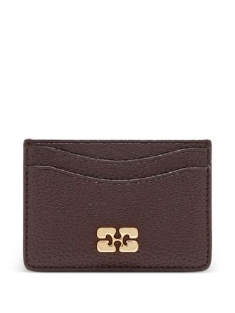 Ganni Bou pasjeshouder met logo - Bruin