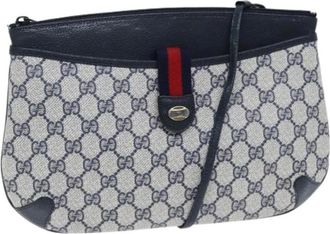 Gucci Pre-owned Cross Body Bags, female, Blue, Size: ONE SIZE Pre-owned Plastic gucci-bags