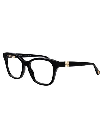 Chlo&eacute; CH0334O Layered Acetate Eyeglasses - Black