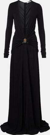 CHRISTOPHER ESBER Bezel Quartz embellished maxi dress
