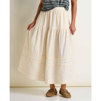 Toad & Co Airscape Midi Skirt in Salt Dobby at Nordstrom, Size X-Large