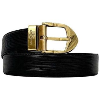 Louis Vuitton Pre-owned Belts, female, Black, Size: ONE SIZE Pre-owned Vintage Epi Leather Belt