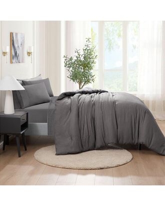 Kathy Ireland 7Pc Waffle Textured Comforter Set