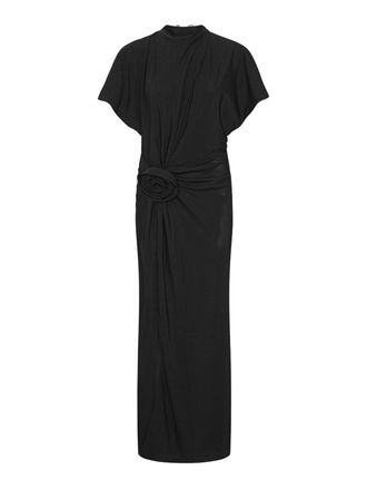 Rotate Elegant Black Maxi Dress
