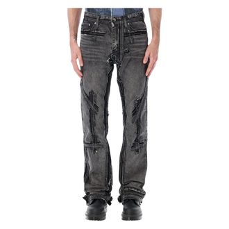 Who Decides War by Ev Bravado Straight Jeans, male, Black, Size: W34 Exposure Denim