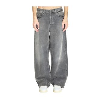 Golden Goose Loose-fit Jeans, male, Gray, Size: W32 Loose-fit Jeans