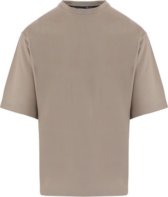 Jacquemus Beige Paper Jersey Logo T-Shirt