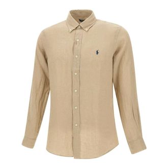 Polo Ralph Lauren Classics Linen Shirt - male - Polo Ralph Lauren - Casual Shirts - Beige - XL - Shirts