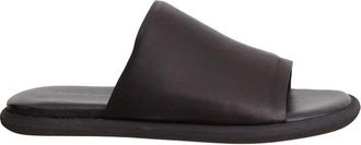 Puro Leren Slippers - Heren - Sandalen - Zwart - 36 EU - Leer - Schoenen