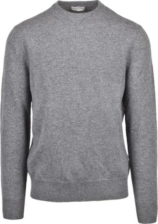 Ballantyne Wollen Pullover Sweater - Heren - Ronde hals truien - Grijs - 2XL - Wol - Truien & Vesten