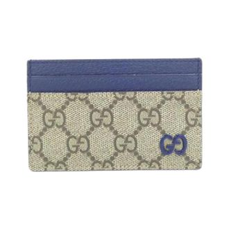 Gucci Pre-owned GG Supreme Canvas Leather Card Case - Heren - Vintage Accessoires - Veelkleurig - ONE Size - Leer - Vintage
