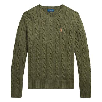 Polo Ralph Lauren Round-neck Knitwear, male, Green, Size: S Pullover