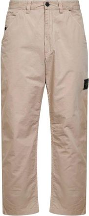 Stone Island Mercerised Organic Cotton Ripstop Pants