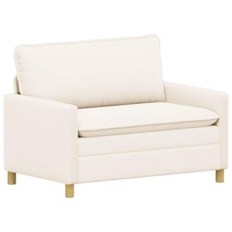 vidaXL Sof&aacute; Crema 126 X 81 X 87,5 Cm Tela Vidaxl
