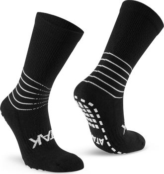 ATAK Sports Mens Grip Mid Sock Senior Black 9-12