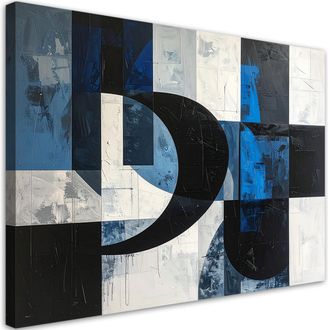 Feeby Impresi&oacute;n De Imagen, Abstracci&oacute;n Moderna Textura Azul, 120x80
